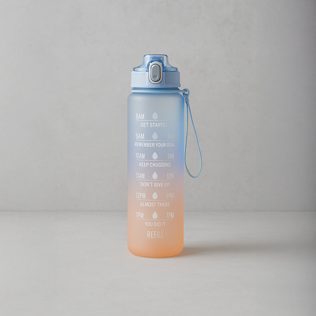 Never Quit - Gradient Water Bottle