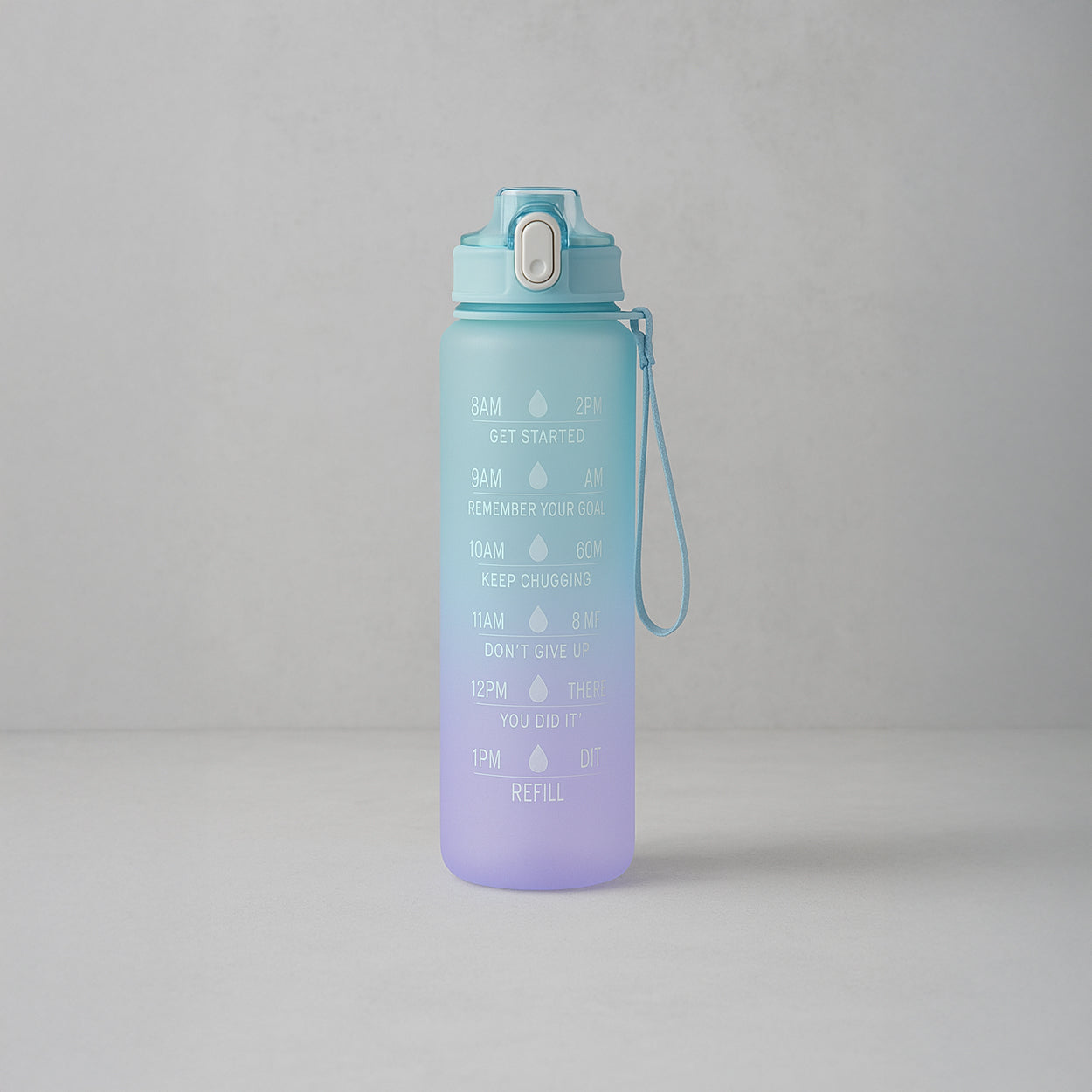 Never Quit - Gradient Water Bottle