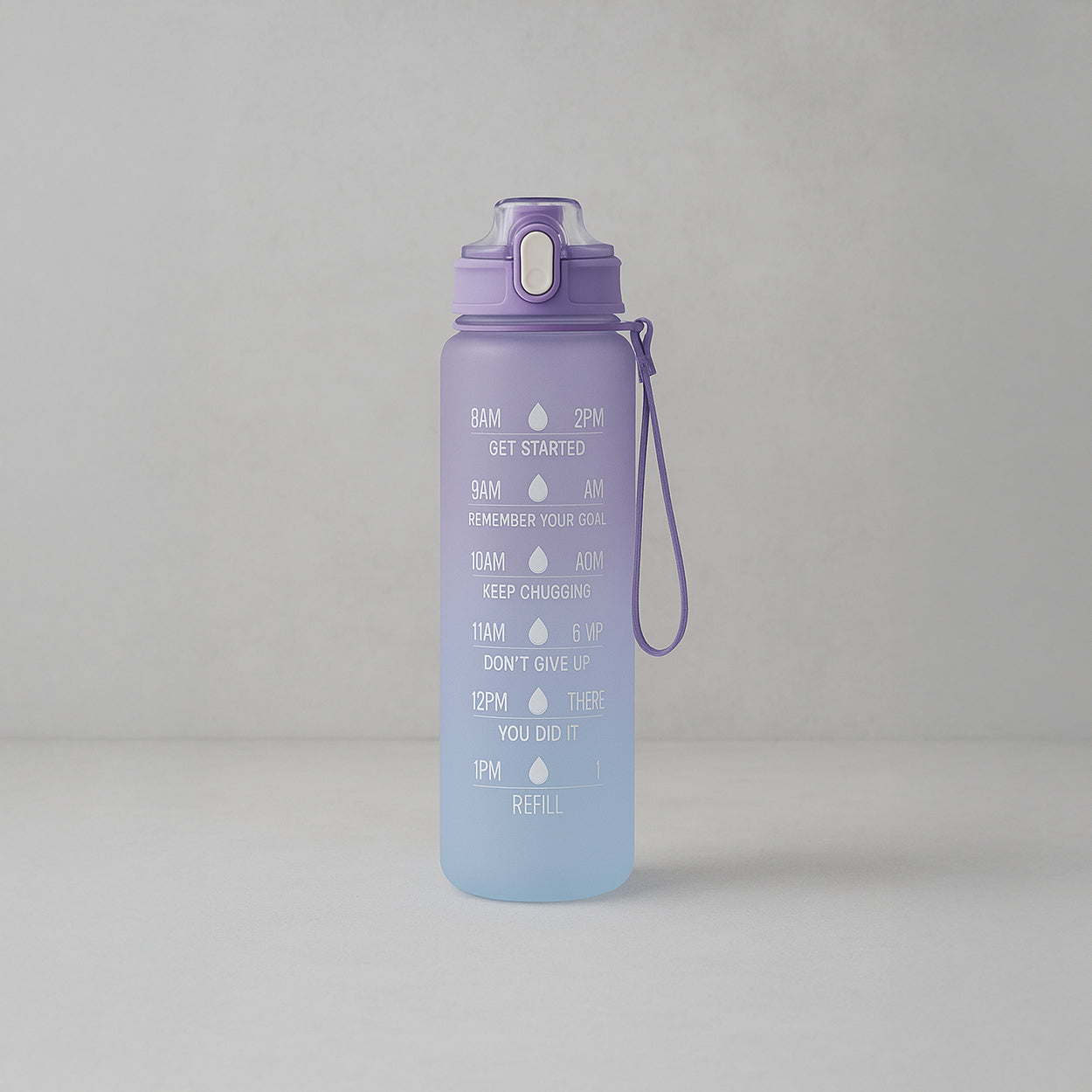 Never Quit - Gradient Water Bottle